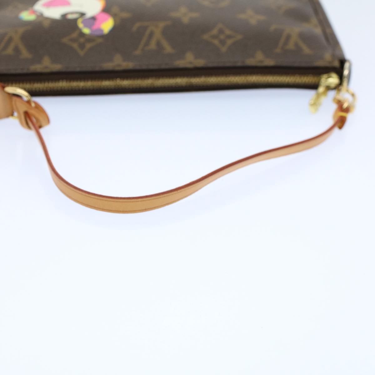 LOUIS VUITTON Monogram Panda Pochette Accessoires Pouch M51981 LV Auth ki3438