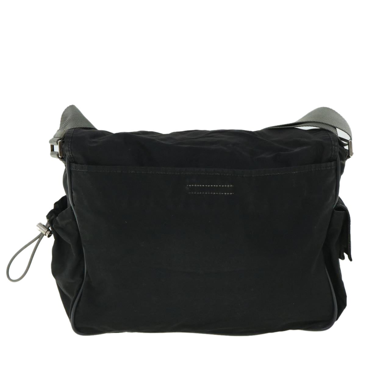 PRADA Shoulder Bag Nylon Black Auth ki3442 - 0