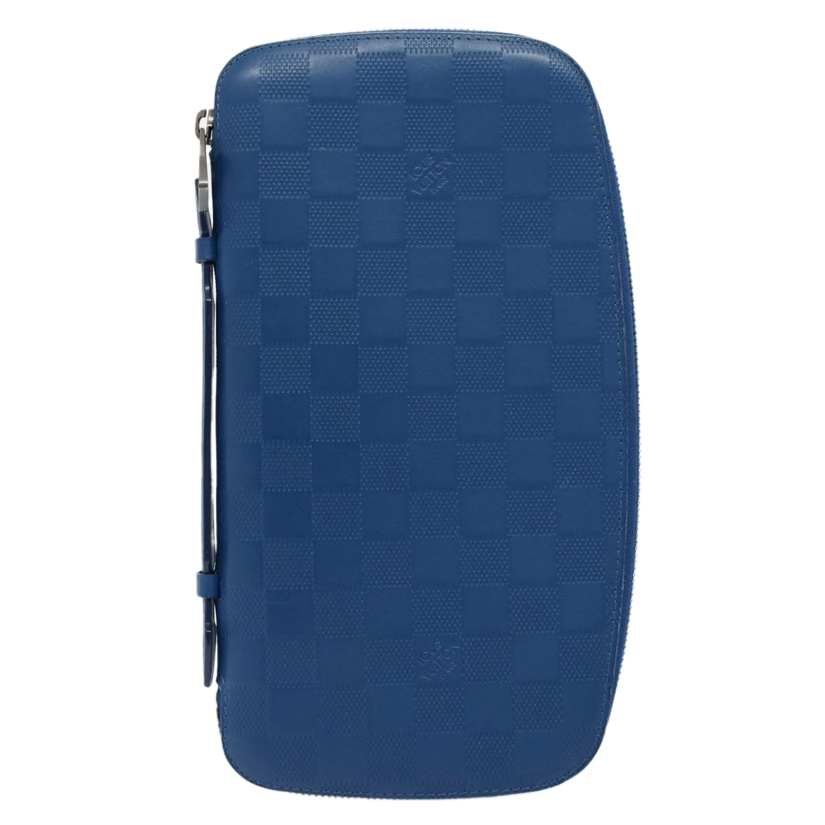 LOUIS VUITTON Damier Infini  Organizer Atholl Clutch Bag Blue M30653 Auth ki3459