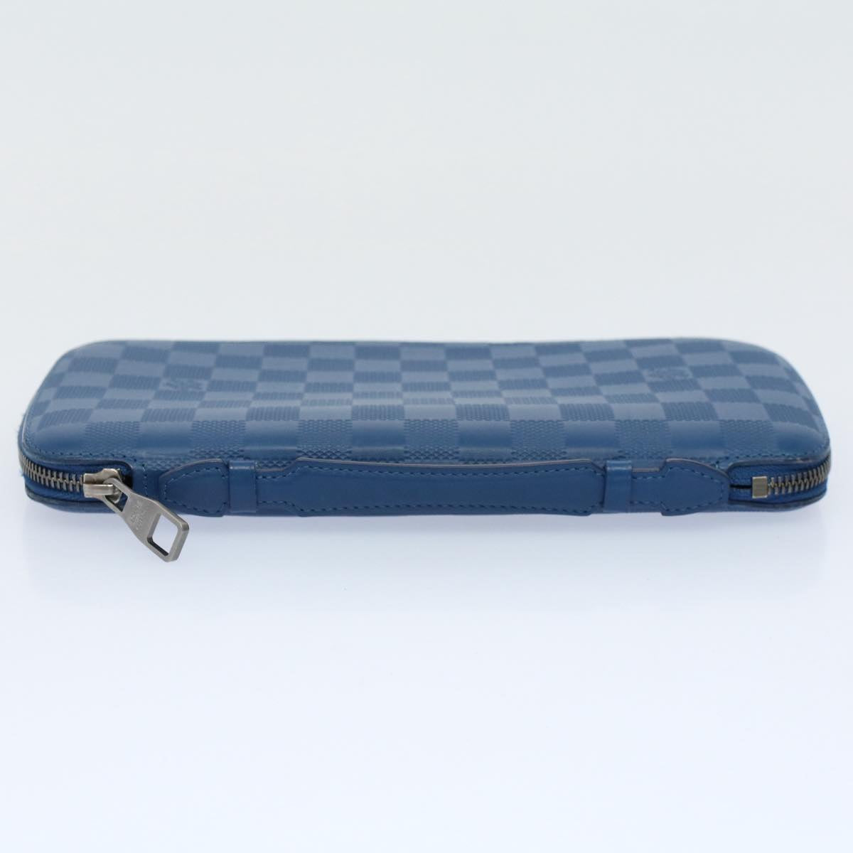 LOUIS VUITTON Damier Infini  Organizer Atholl Clutch Bag Blue M30653 Auth ki3459