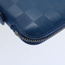 LOUIS VUITTON Damier Infini  Organizer Atholl Clutch Bag Blue M30653 Auth ki3459-15