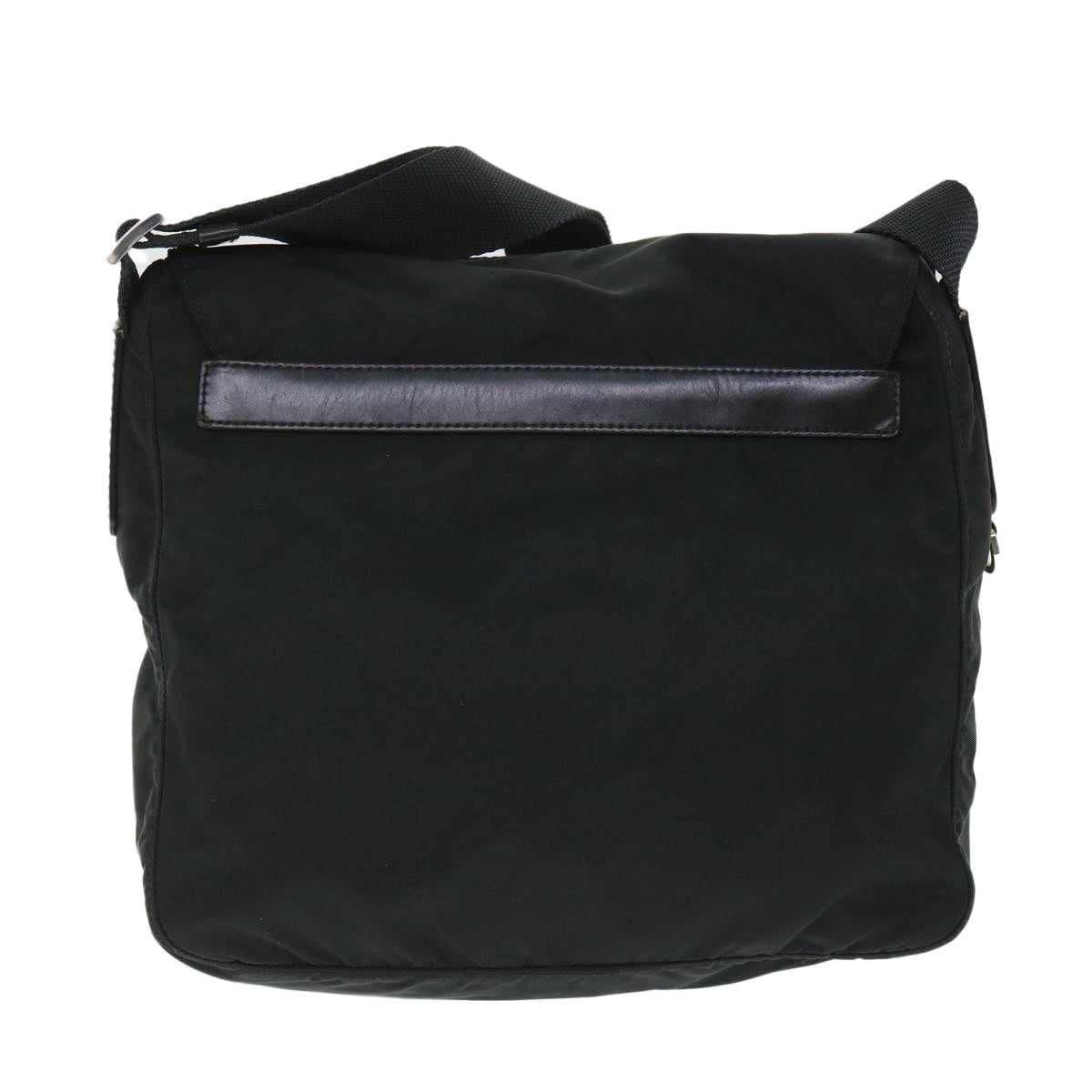 PRADA Shoulder Bag Nylon Black Auth ki3478 - 0