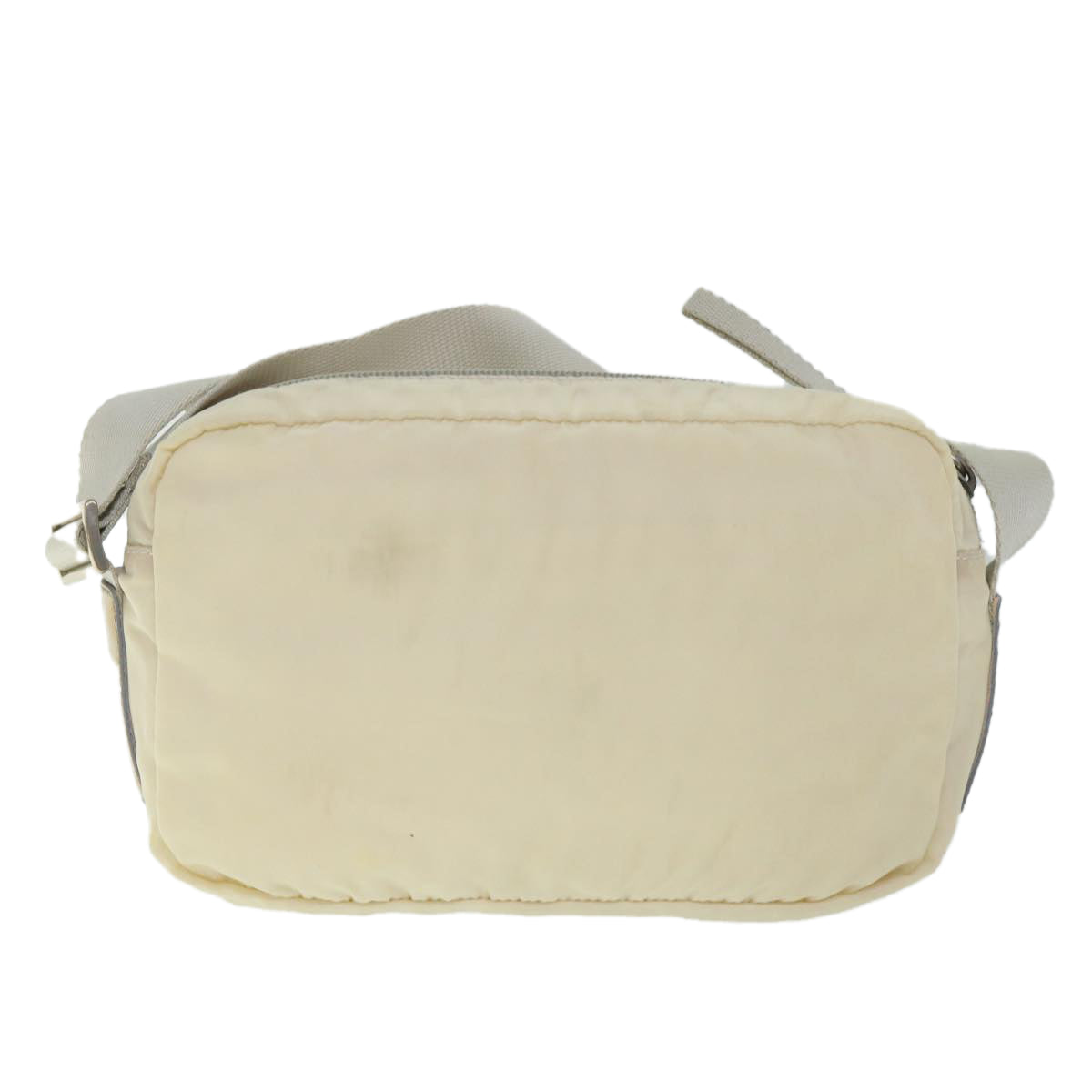 PRADA Shoulder Bag Nylon White Auth ki3480 - 0
