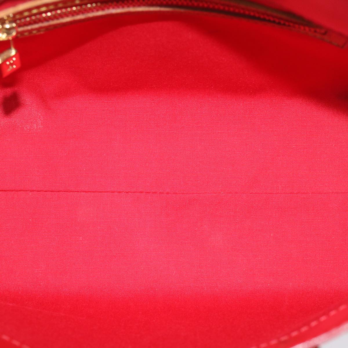 LOUIS VUITTON Monogram Vernis Reade PM Hand Bag Red M91088 LV Auth ki3506