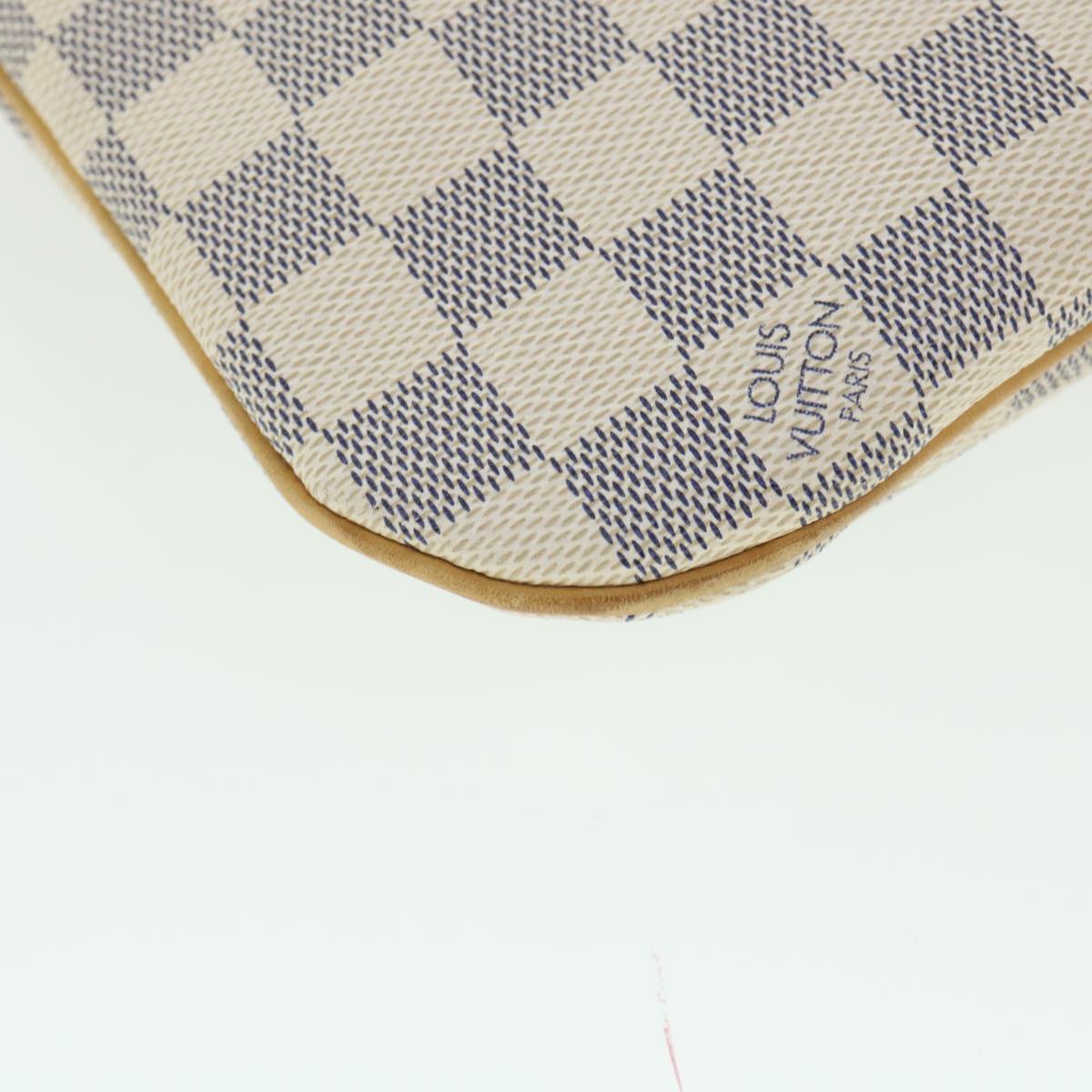 LOUIS VUITTON Damier Azur Pochette Bosphore Shoulder Bag N51112 LV Auth ki3516