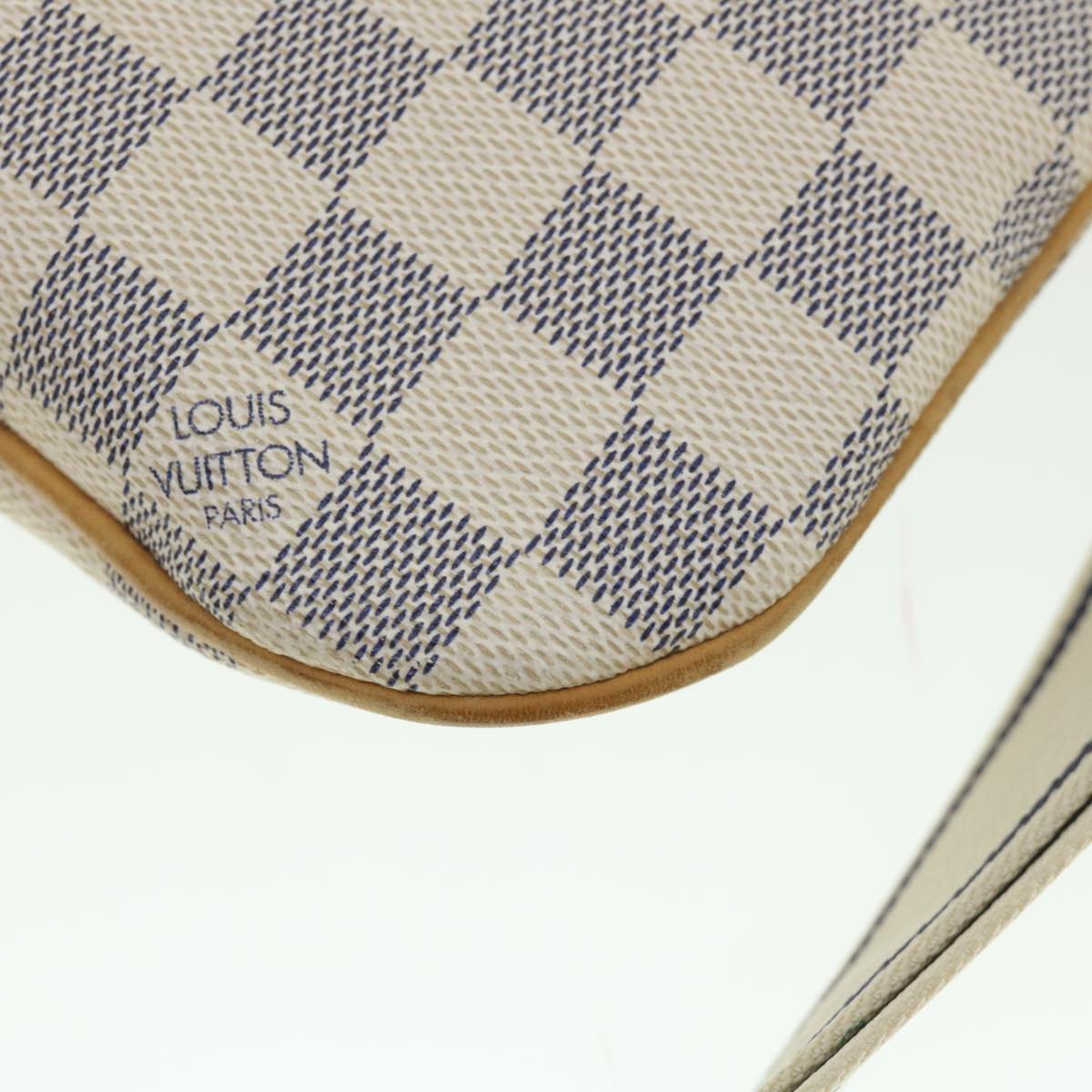 LOUIS VUITTON Damier Azur Pochette Bosphore Shoulder Bag N51112 LV Auth ki3516