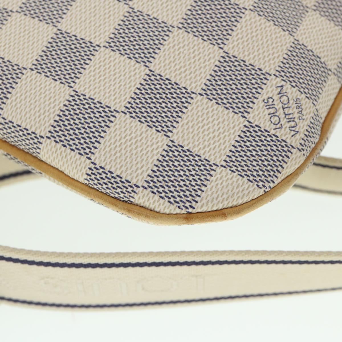 LOUIS VUITTON Damier Azur Pochette Bosphore Shoulder Bag N51112 LV Auth ki3516