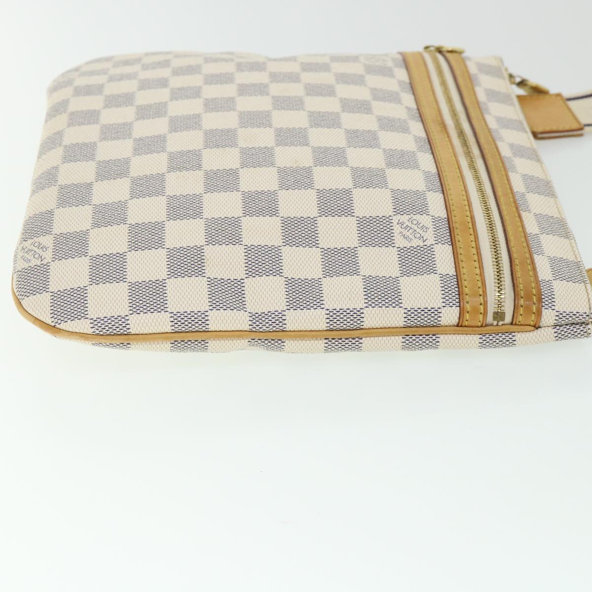 LOUIS VUITTON Damier Azur Pochette Bosphore Shoulder Bag N51112 LV Auth ki3516