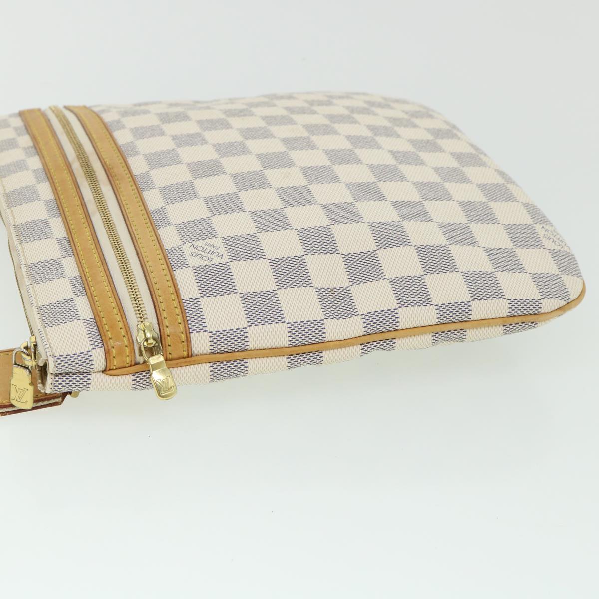 LOUIS VUITTON Damier Azur Pochette Bosphore Shoulder Bag N51112 LV Auth ki3516