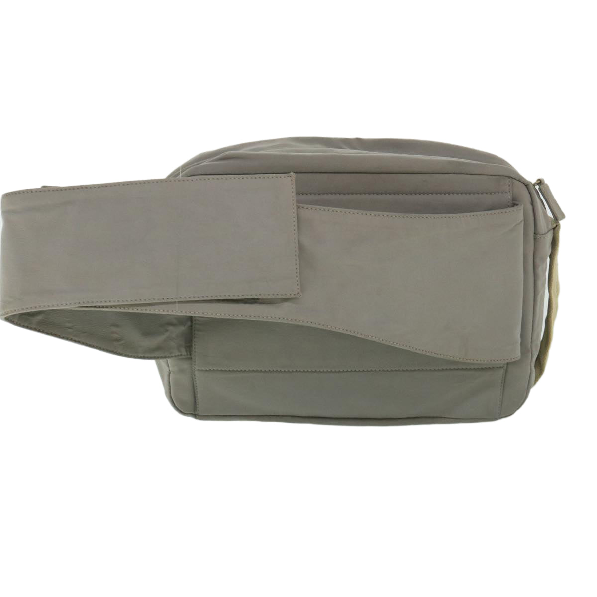 PRADA Waist bag Nylon Gray Auth ki3532 - 0