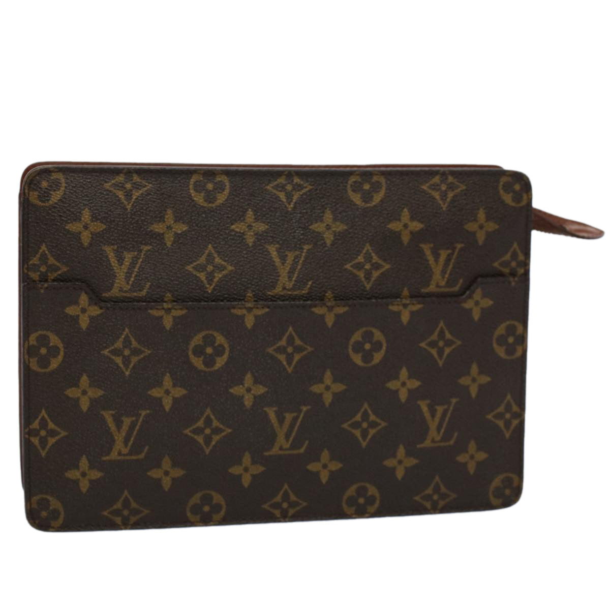 LOUIS VUITTON Monogram Pochette Homme Clutch Bag M51795 LV Auth ki3533