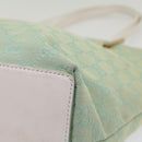 GUCCI GG Canvas Tote Bag Light Blue 002 1098 Auth ki3541-9
