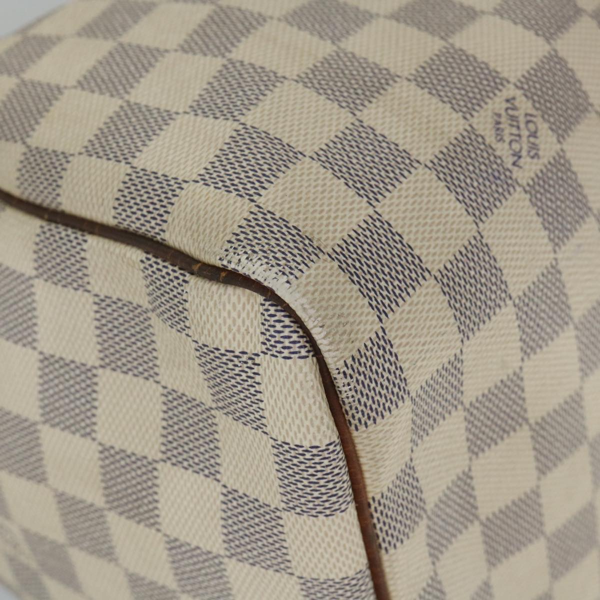 LOUIS VUITTON Damier Azur Speedy 30 Hand Bag N41533 LV Auth ki3543