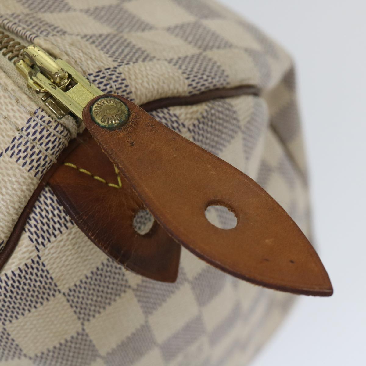 LOUIS VUITTON Damier Azur Speedy 30 Hand Bag N41533 LV Auth ki3543