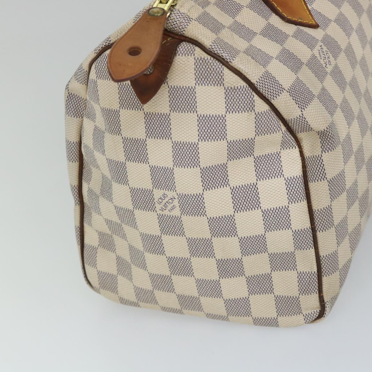 LOUIS VUITTON Damier Azur Speedy 30 Hand Bag N41533 LV Auth ki3543