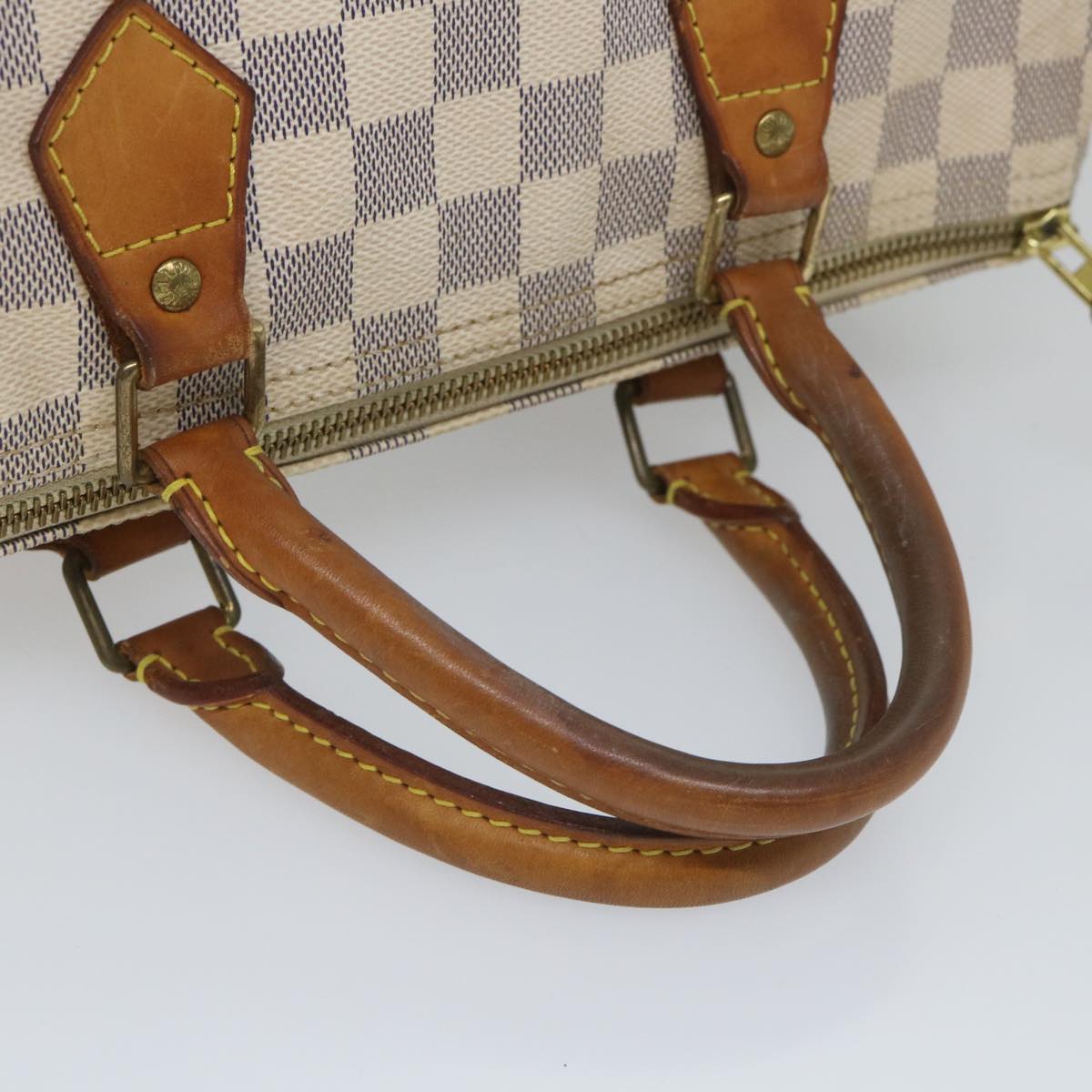 LOUIS VUITTON Damier Azur Speedy 30 Hand Bag N41533 LV Auth ki3543