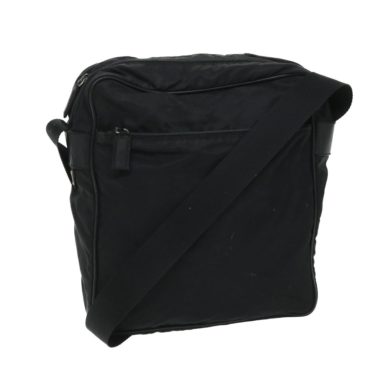 PRADA Shoulder Bag Nylon Black Auth ki3577