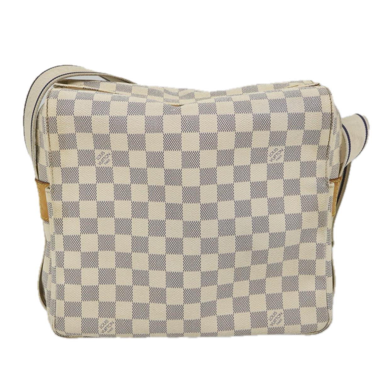 LOUIS VUITTON Damier Azur Naviglio Shoulder Bag N51189 LV Auth ki3626