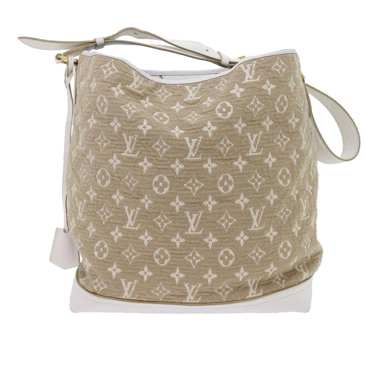 LOUIS VUITTON Monogram Sabia Buzzus PM Bag Beige Bron M93499 LV Auth ki3632