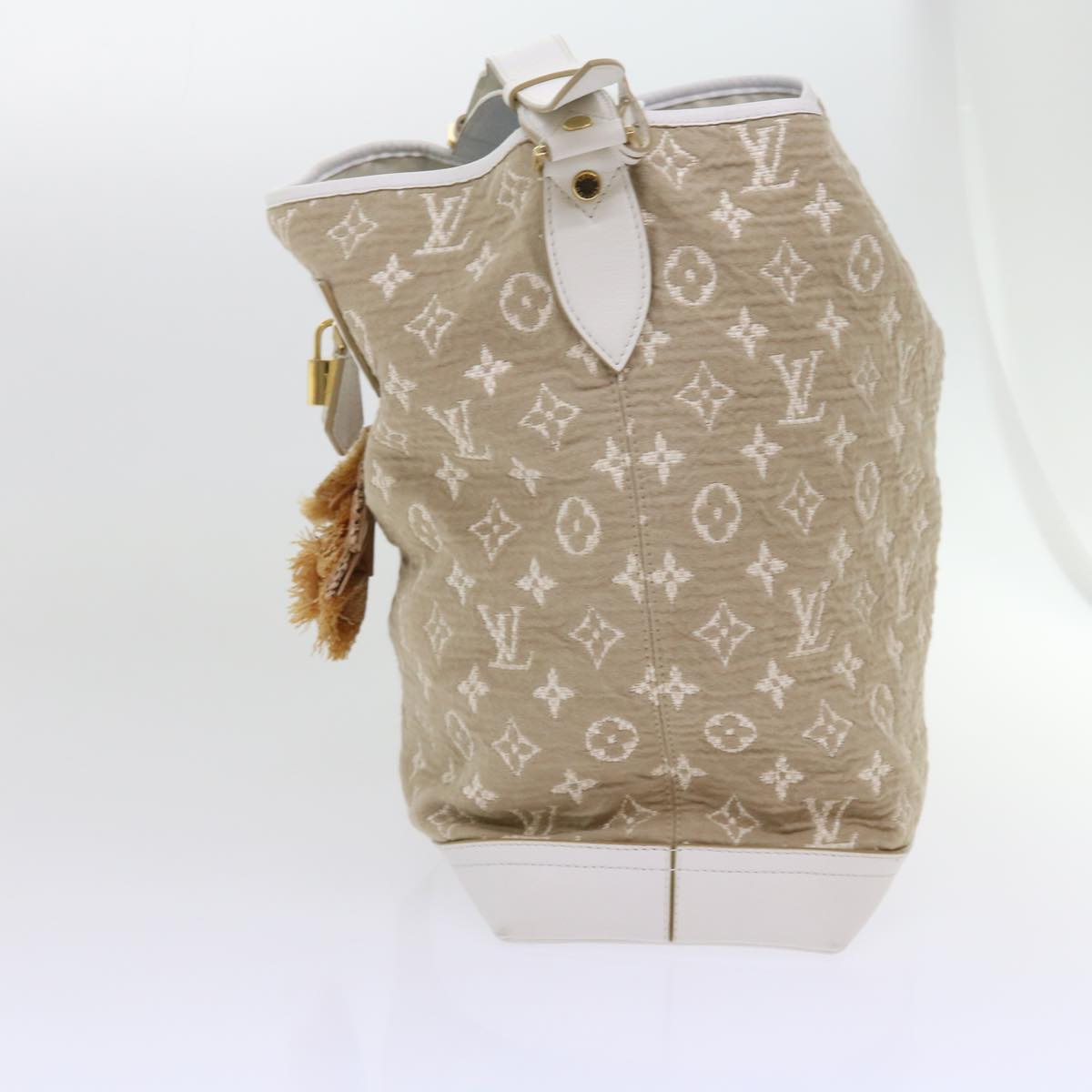 LOUIS VUITTON Monogram Sabia Buzzus PM Bag Beige Bron M93499 LV Auth ki3632