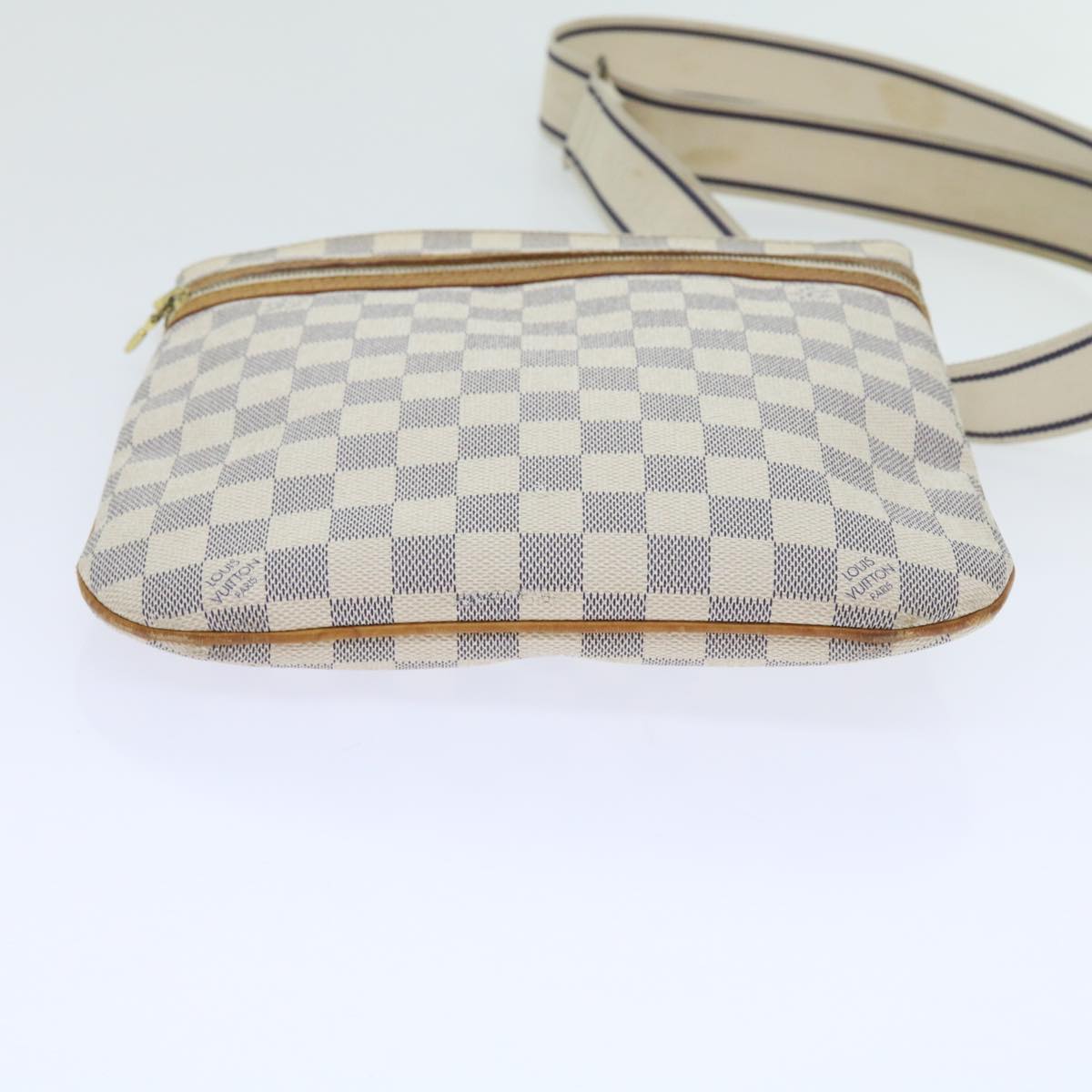 LOUIS VUITTON Damier Azur Pochette Bosphore Shoulder Bag N51112 LV Auth ki3658