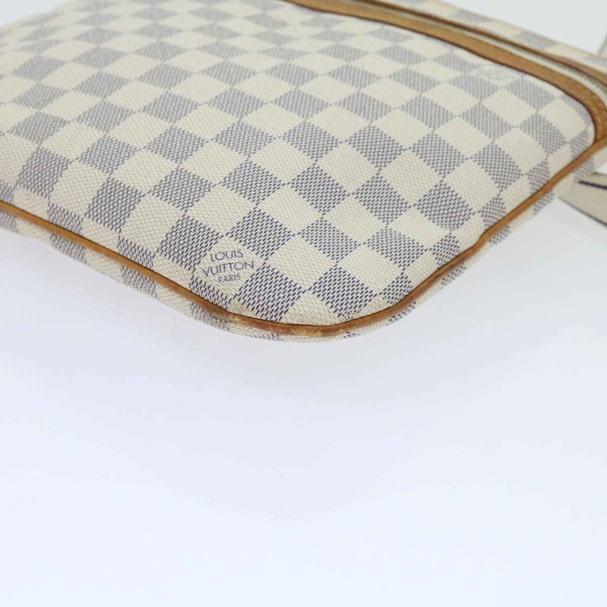 LOUIS VUITTON Damier Azur Pochette Bosphore Shoulder Bag N51112 LV Auth ki3658