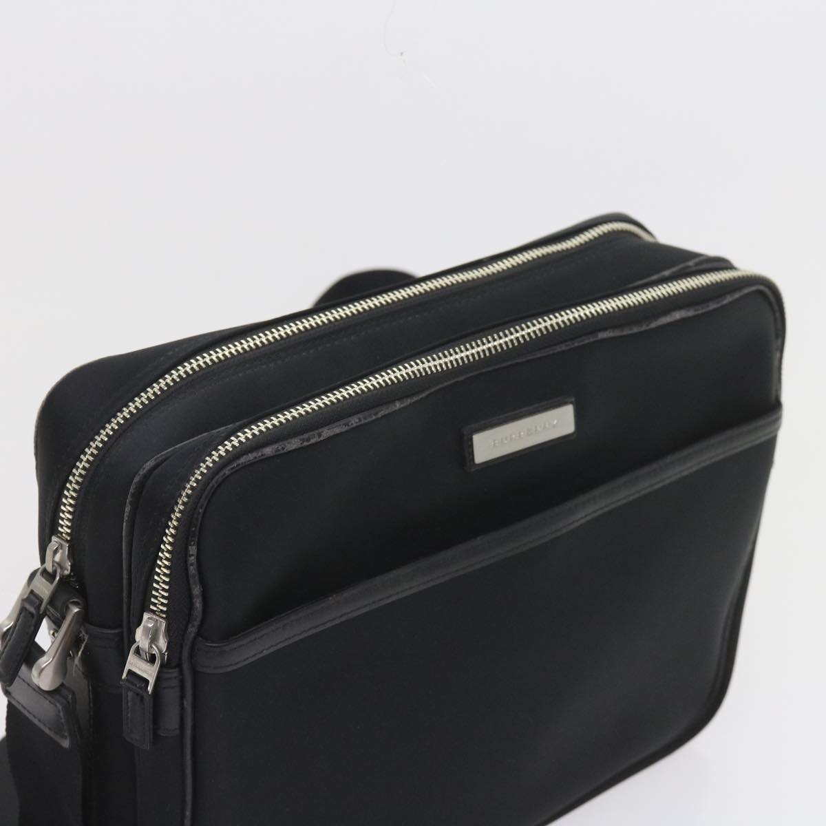 BURBERRY Shoulder Bag Nylon Black Auth ki3665