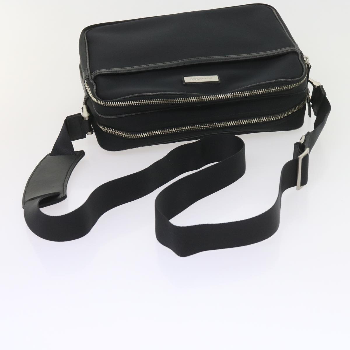 BURBERRY Shoulder Bag Nylon Black Auth ki3665