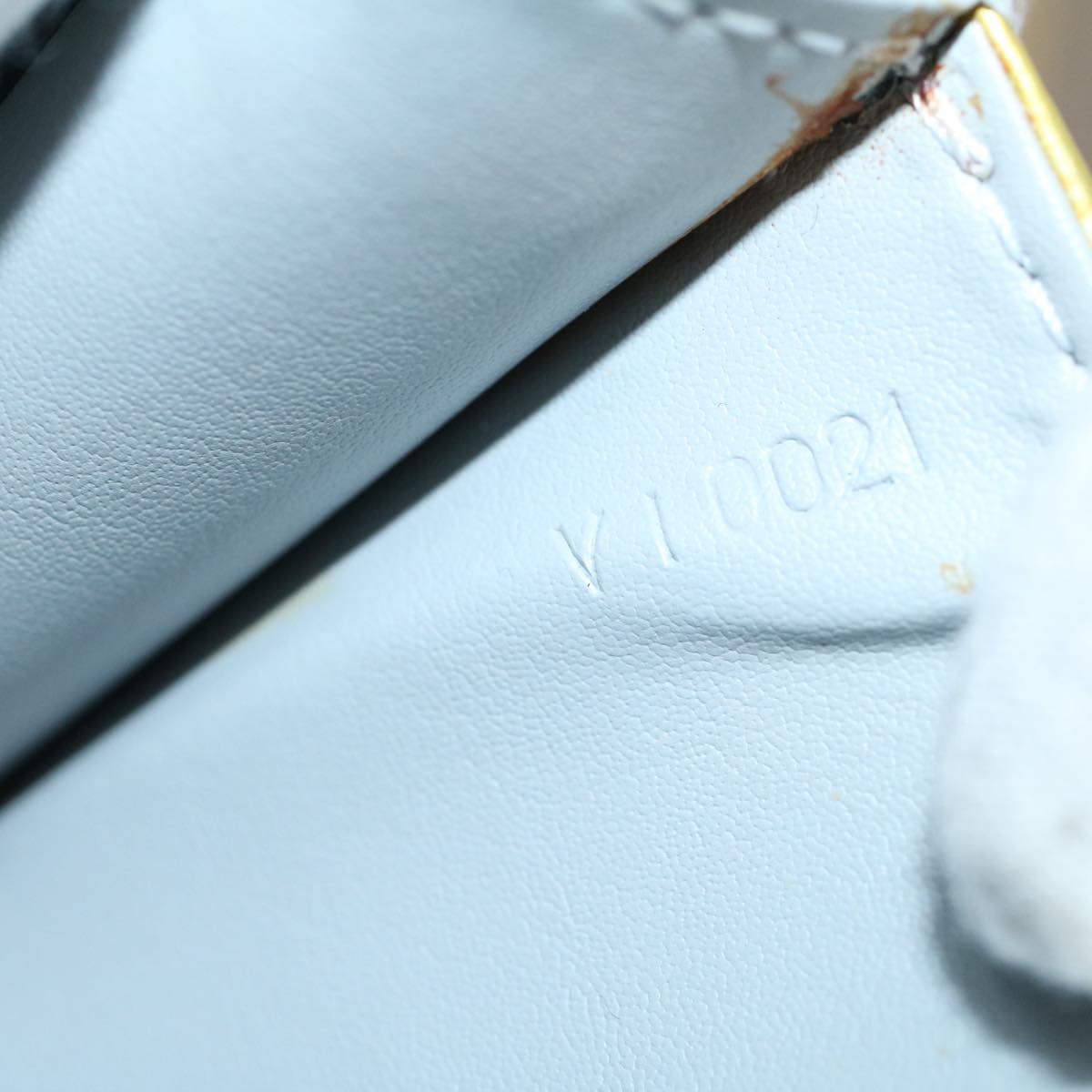 LOUIS VUITTON Monogram Vernis Spring Street Hand Bag Gris M91029 LV Auth ki3681