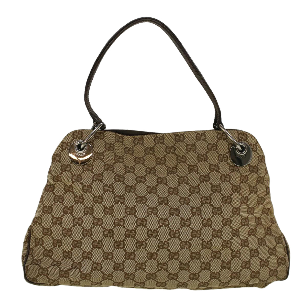 GUCCI GG Canvas Tote Bag Beige 121023 Auth ki3689 - 0