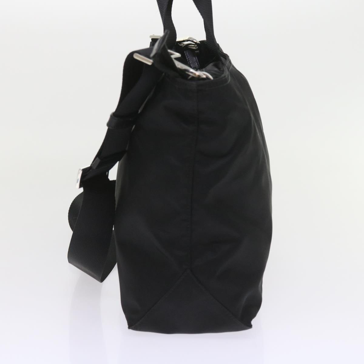 PRADA Hand Bag Nylon 2way Black Auth ki3693
