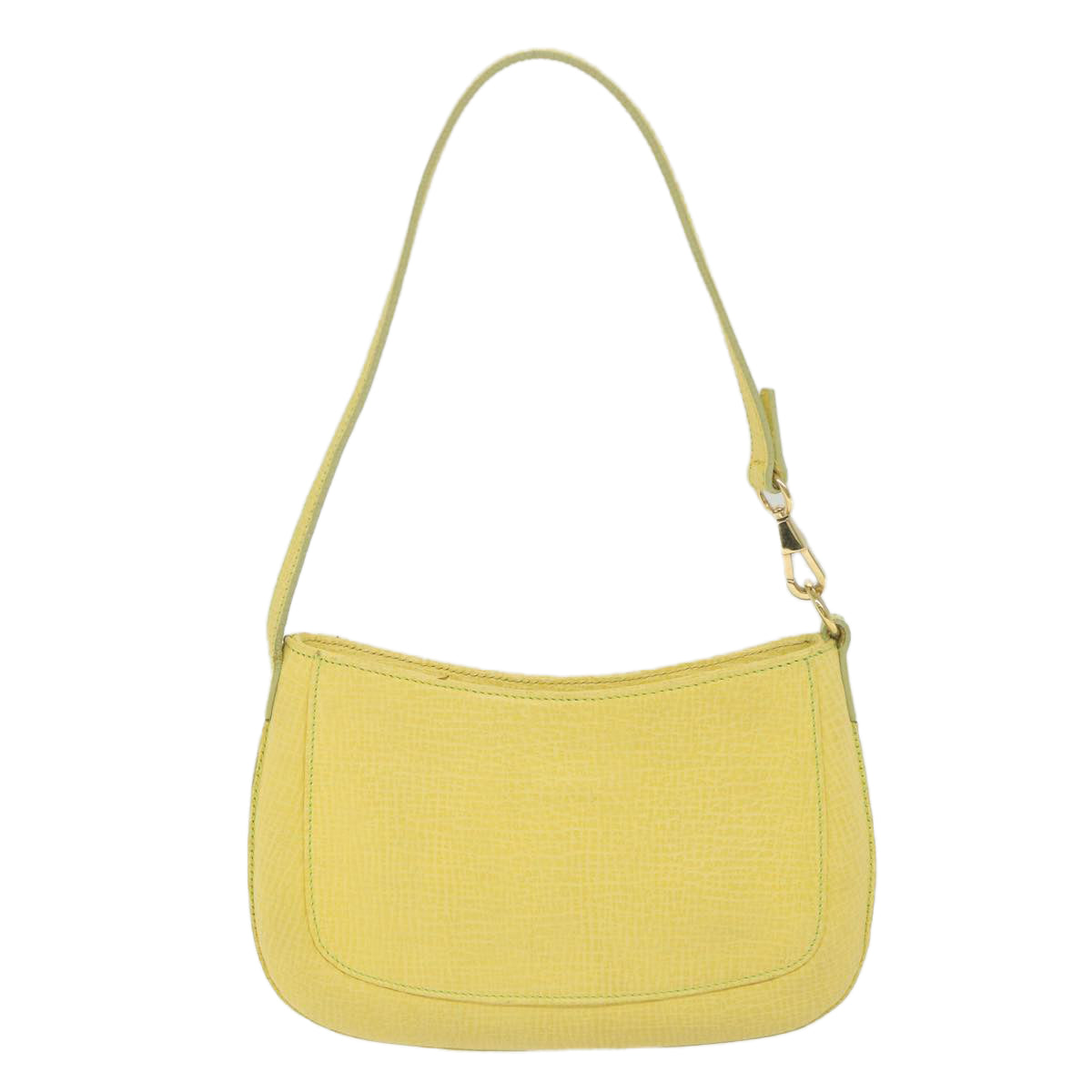 LOEWE Pouch Leather Yellow Auth ki3706 - 0