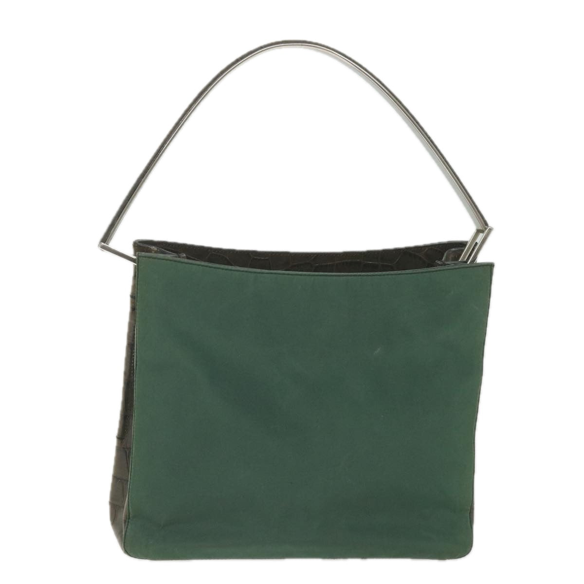 PRADA Shoulder Bag Nylon Green Auth ki3708