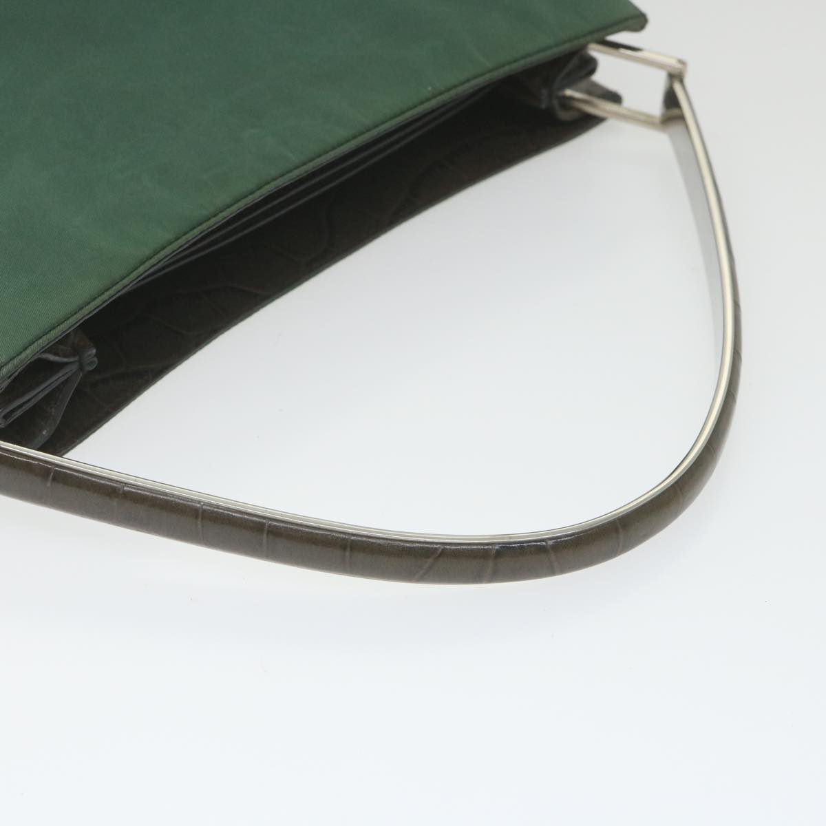 PRADA Shoulder Bag Nylon Green Auth ki3708