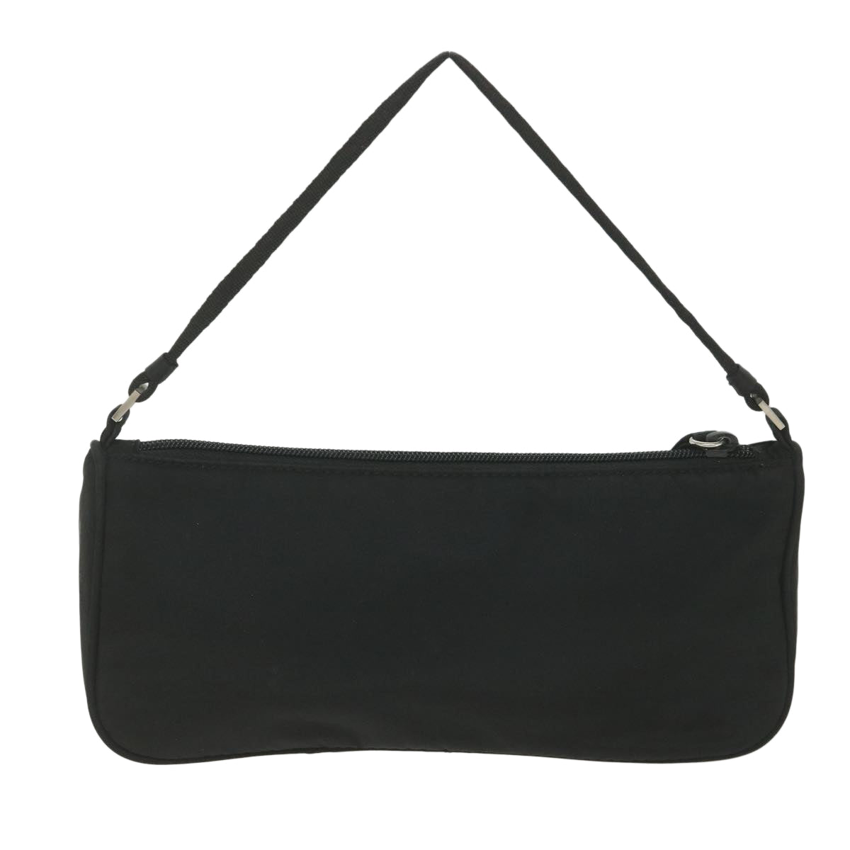 PRADA Accessory Pouch Nylon Black Auth ki3715