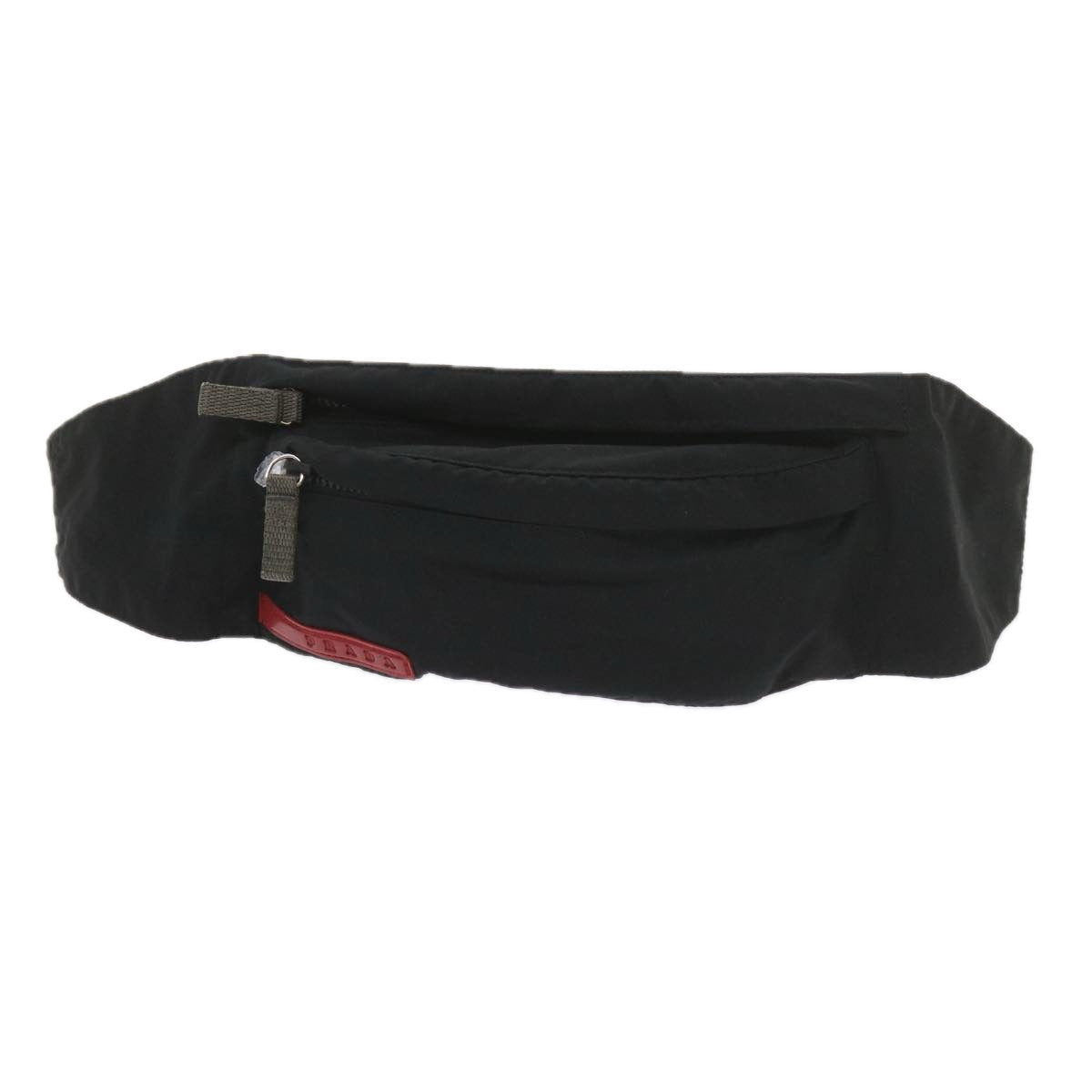 PRADA Sports Waist bag Nylon Black Auth ki3743 - 0