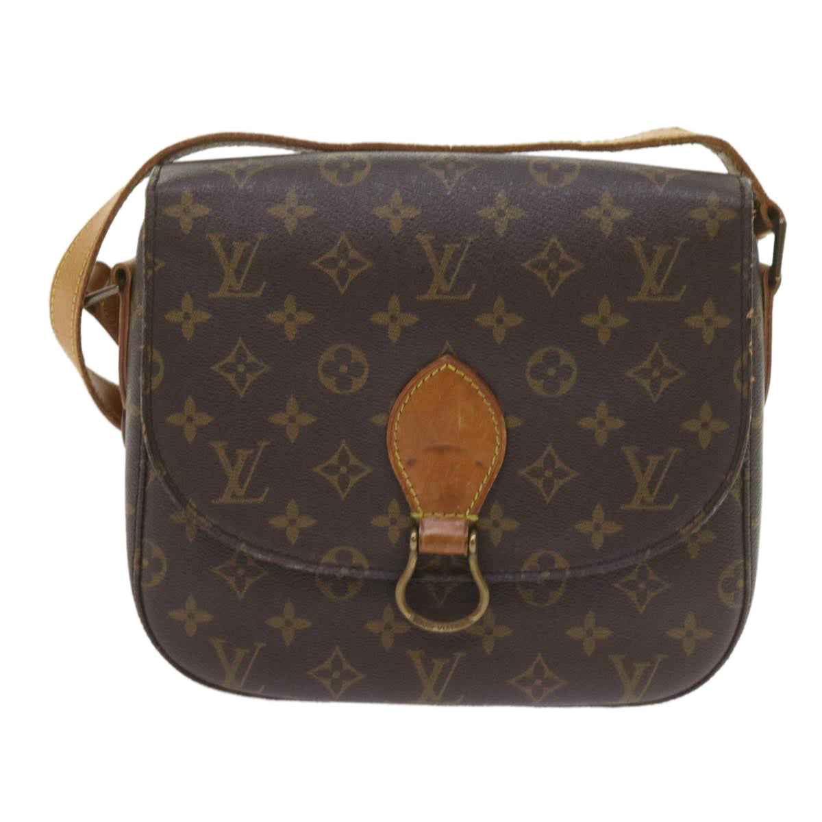 LOUIS VUITTON Monogram Saint Cloud GM Shoulder Bag M51242 LV Auth ki3753