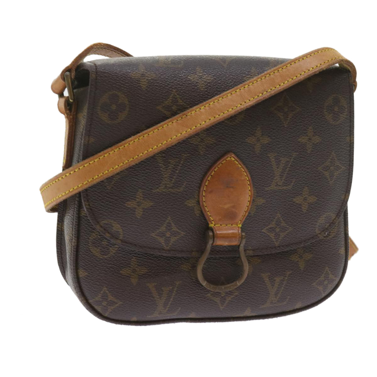 LOUIS VUITTON Monogram Saint Cloud PM Shoulder Bag M51244 LV Auth ki3754