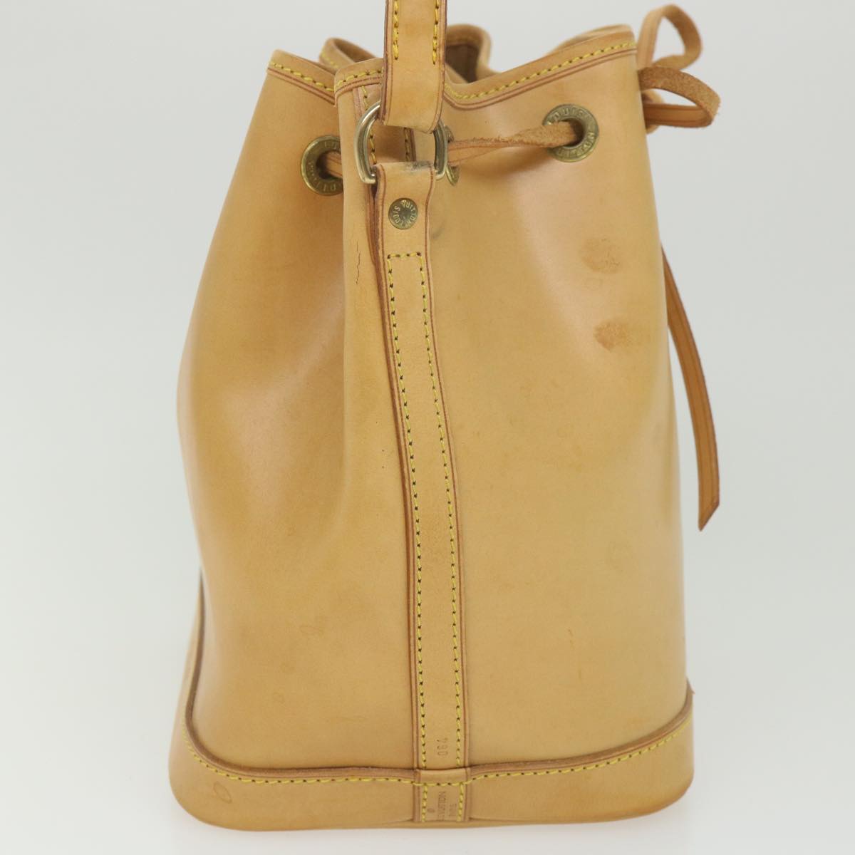 LOUIS VUITTON Nomad Mini Noe Hand Bag Leather Beige M43528 LV Auth ki3759