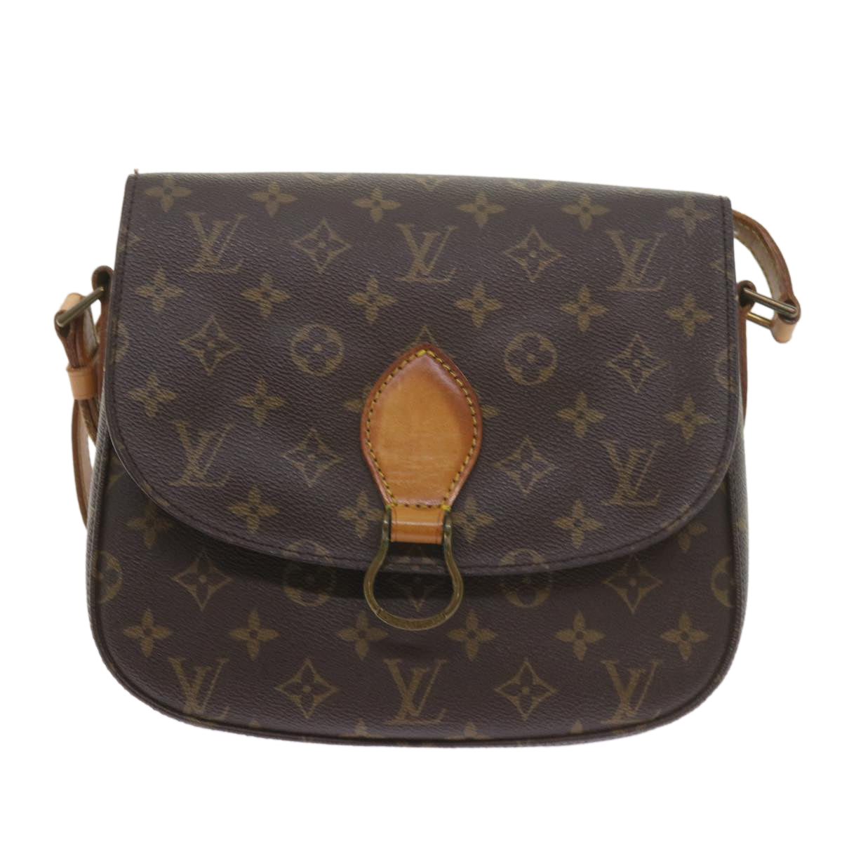 LOUIS VUITTON Monogram Saint Cloud GM Shoulder Bag M51242 LV Auth ki3781