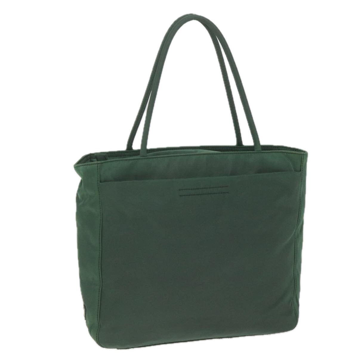 PRADA Tote Bag Nylon Green Auth ki3795