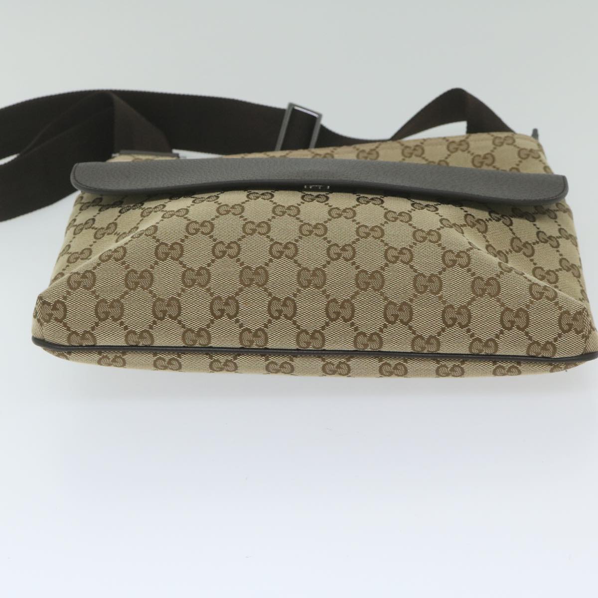 GUCCI GG Canvas Shoulder Bag Beige 256100 Auth ki3818