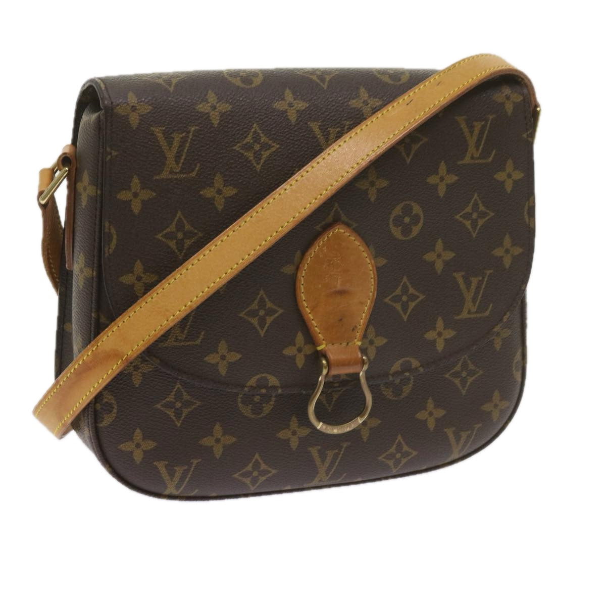 LOUIS VUITTON Monogram Saint Cloud GM Shoulder Bag M51242 LV Auth ki3825