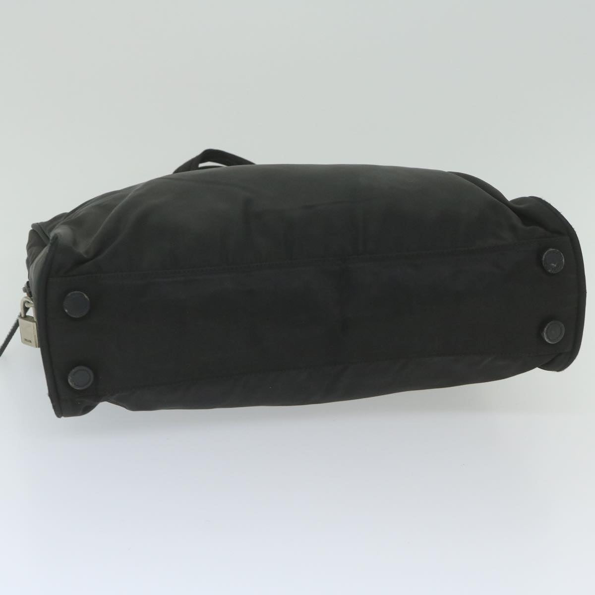 PRADA Hand Bag Nylon Black Auth ki3860
