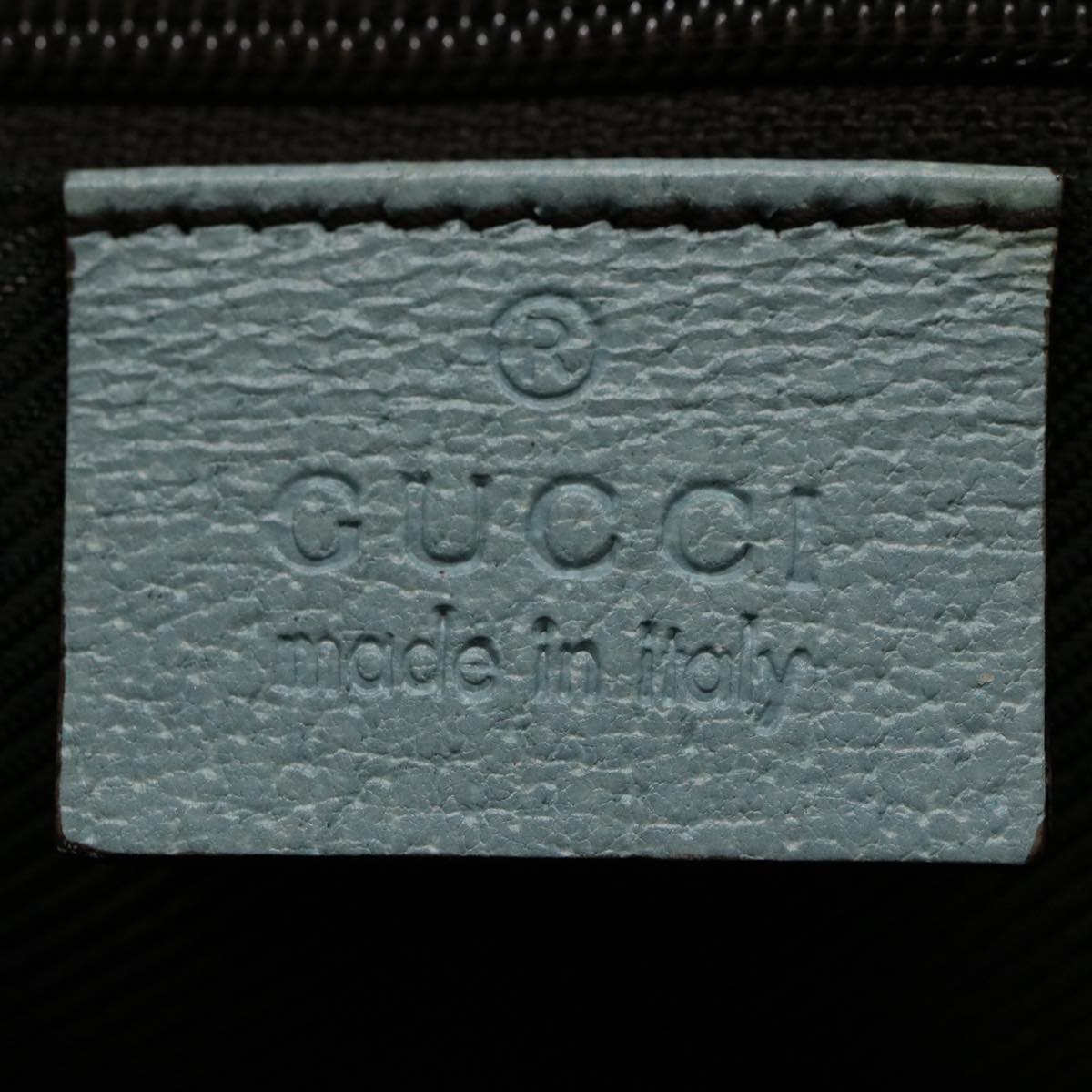 GUCCI GG Canvas Pouch Light Blue 153129 Auth ki3876