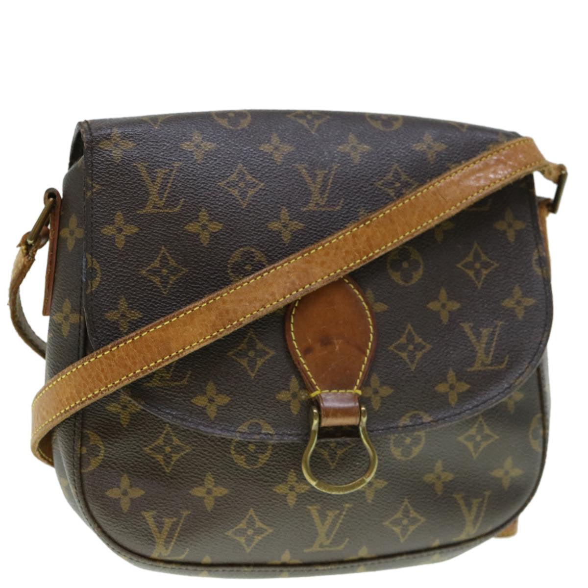 LOUIS VUITTON Monogram Saint Cloud GM Shoulder Bag M51242 LV Auth ki3895