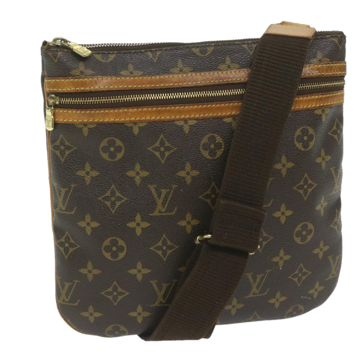 LOUIS VUITTON Monogram Pochette Bosphore Shoulder Bag M40044 LV Auth ki3914