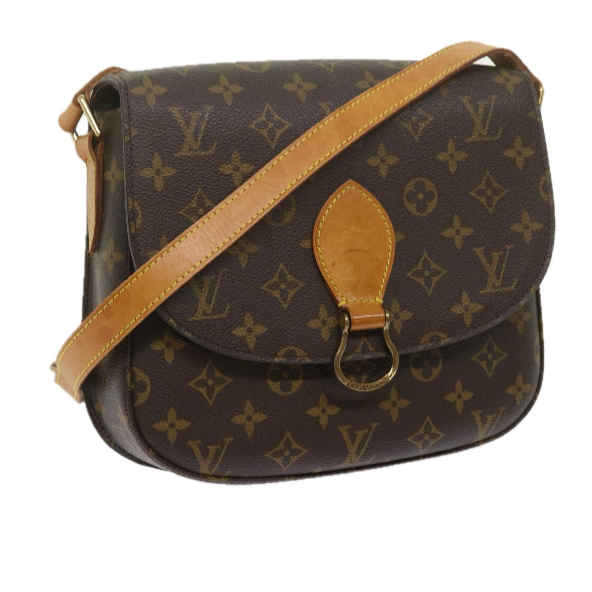 LOUIS VUITTON Monogram Saint Cloud GM Shoulder Bag M51242 LV Auth ki3936