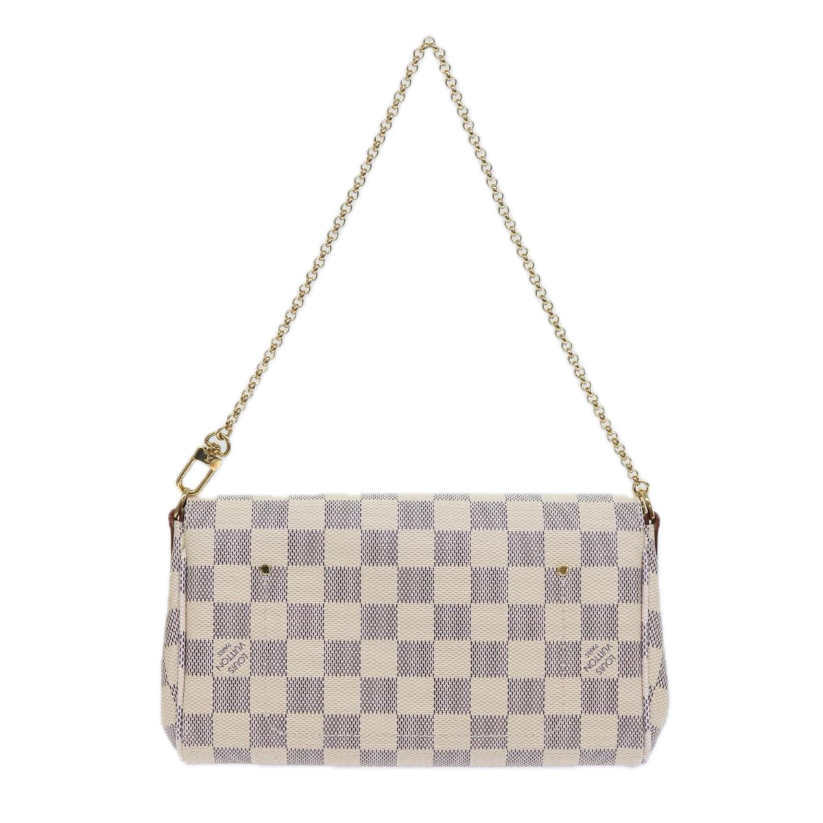 LOUIS VUITTON Damier Azur Favorit MM Shoulder Bag 2way N41275 LV Auth ki3945 - 0