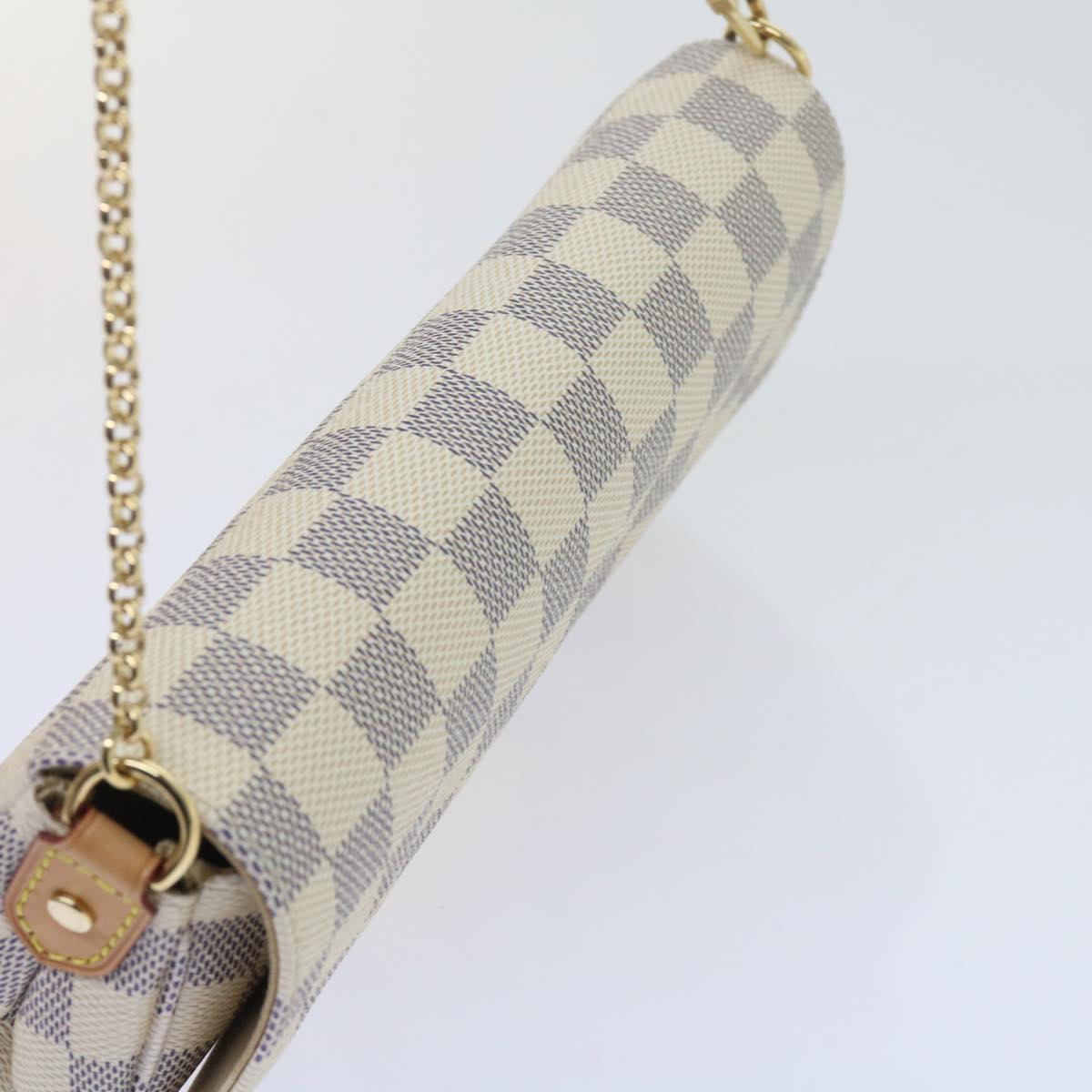 LOUIS VUITTON Damier Azur Favorit MM Shoulder Bag 2way N41275 LV Auth ki3945